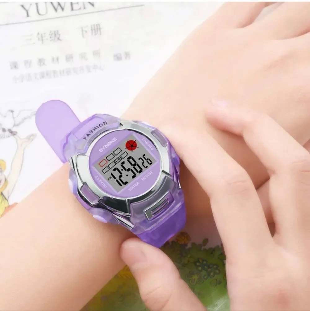 Kids Girls Digital Sport Watch Waterproof Electronic Watches Alarm Wristwatch US